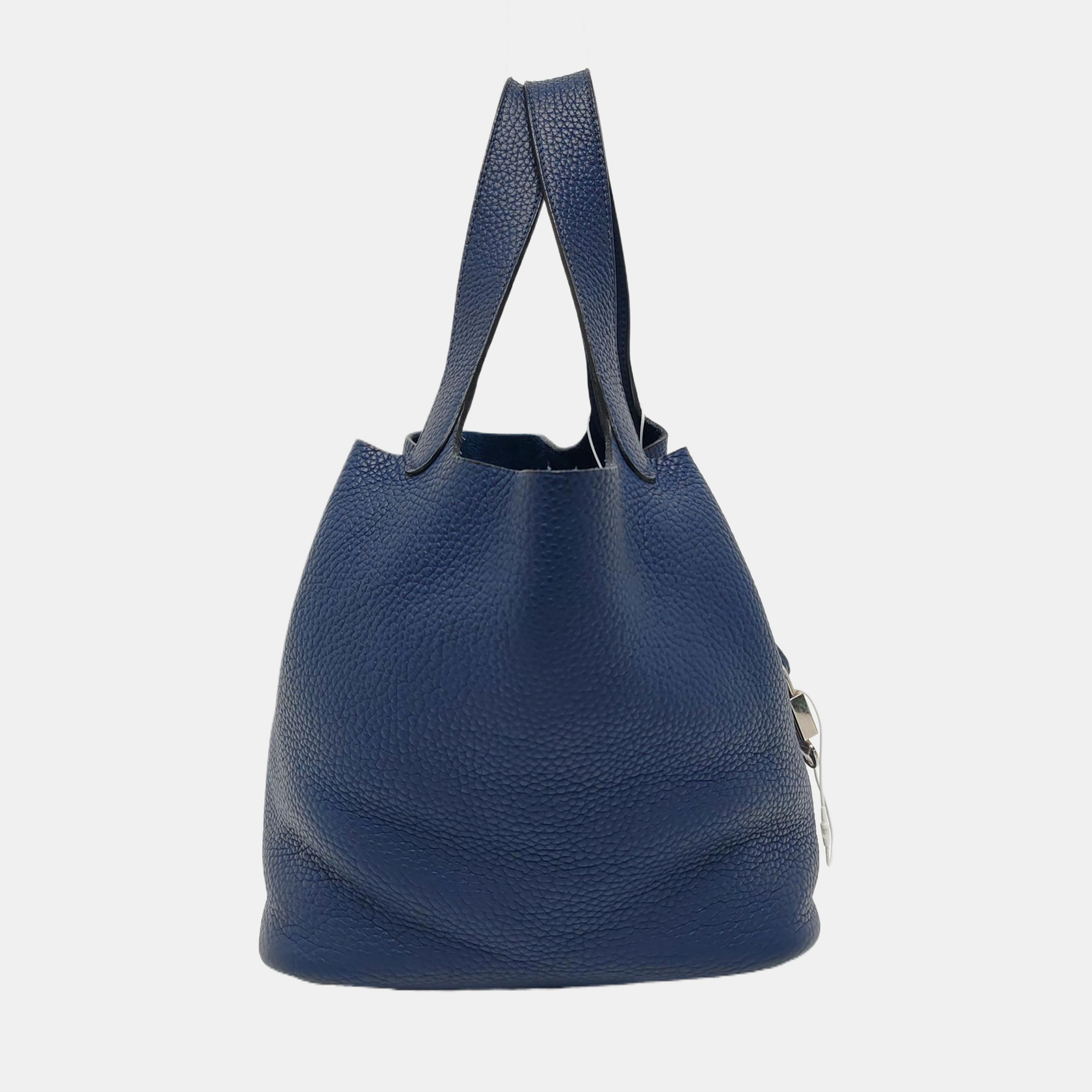 Authenticated pre-owned  Picotin Lock 22 Clemence Blue - Top Handle Bag at Looply