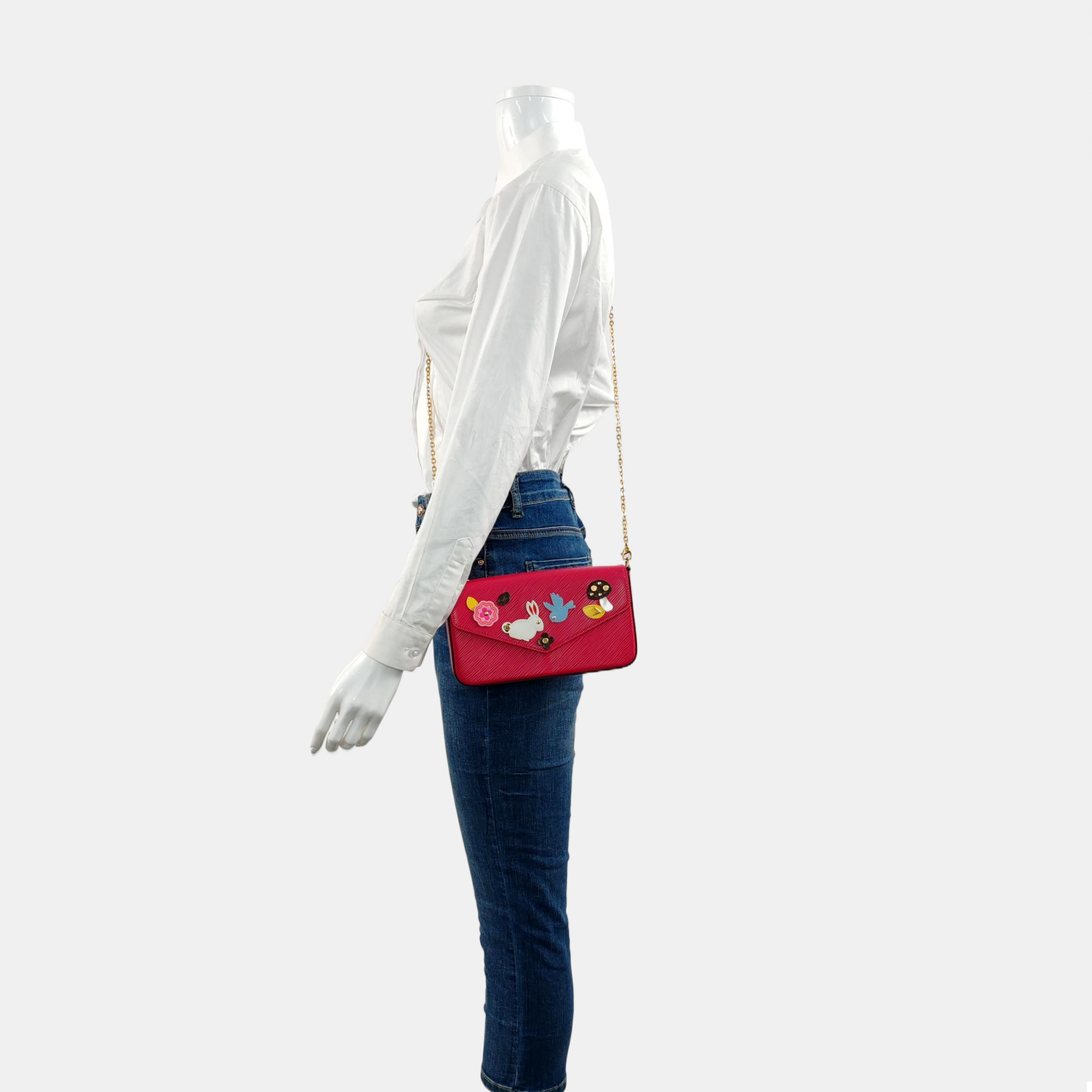 Authenticated pre-owned  Félicie Epi Pink - Shoulder Bag at Looply
