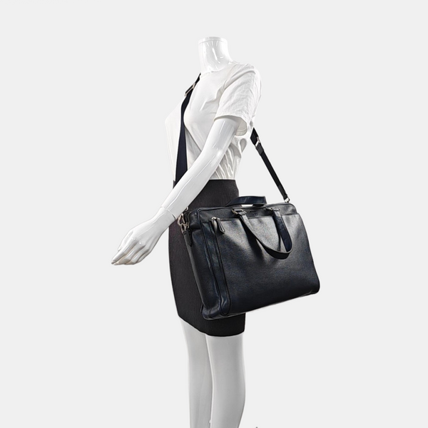 Calfskin Shoulder Bag Blue