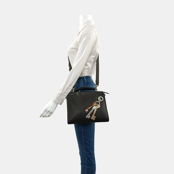 Calfskin Shoulder Bag Brown