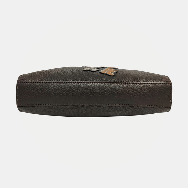 Calfskin Shoulder Bag Brown