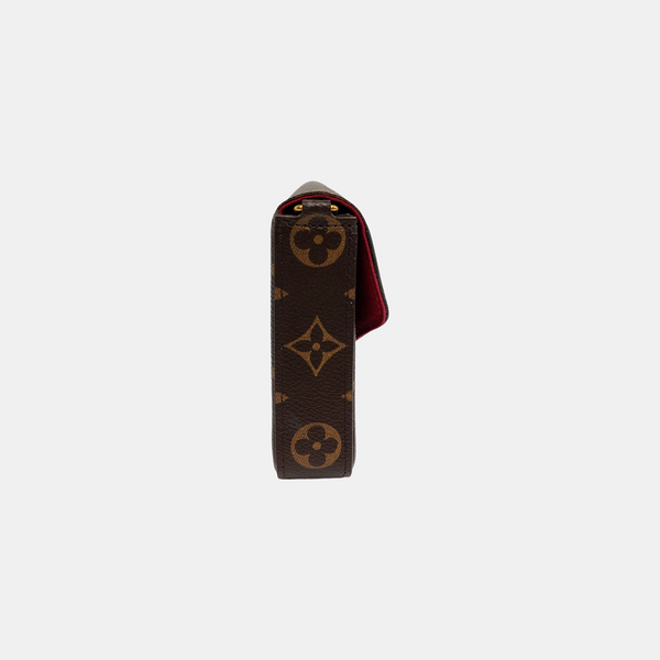 Authenticated pre-owned  Félicie Monogram Coated Canvas Brown - Crossbody Bag at Looply