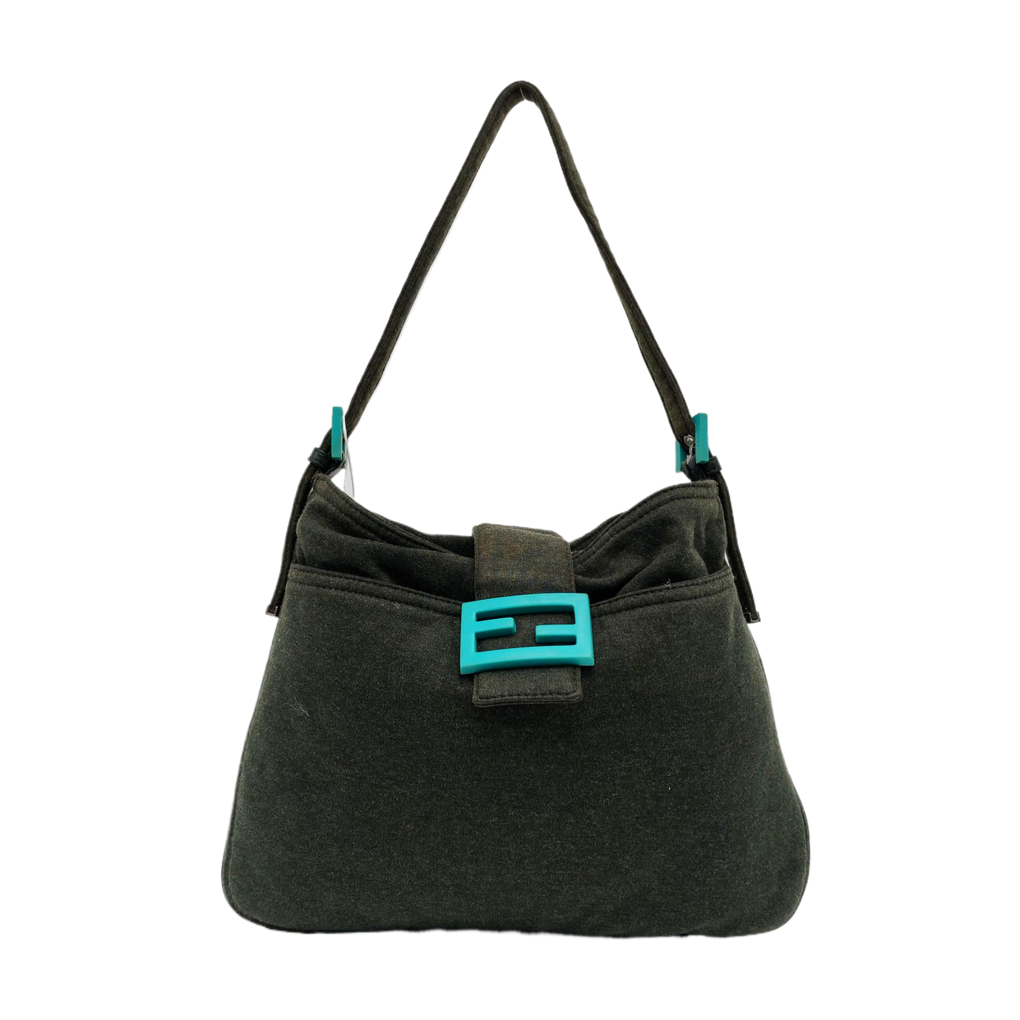 Fabric Top Handle Bag Green