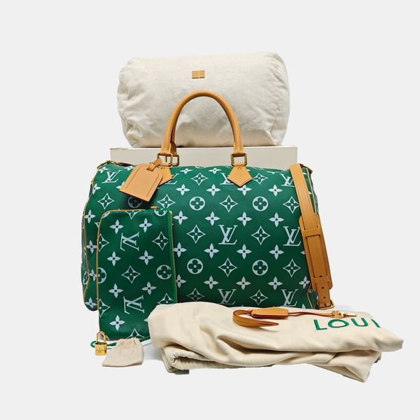 SPEEDY Monogram Calfskin Green