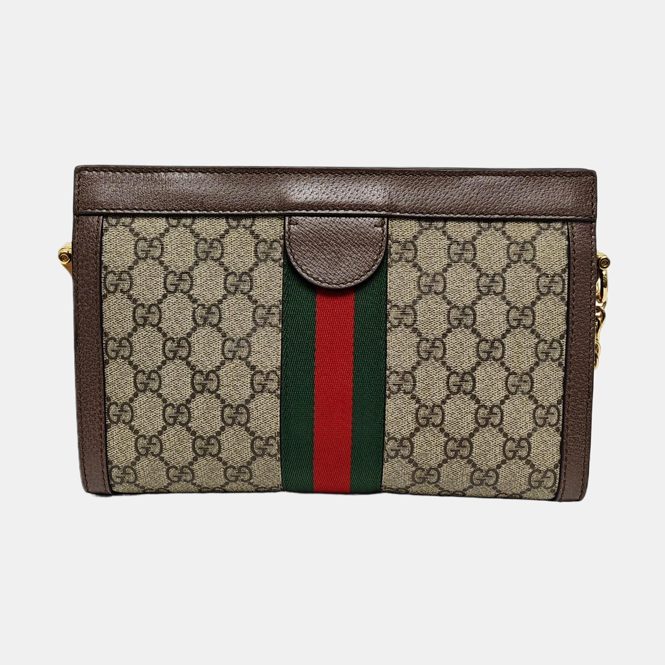 Authenticated pre-owned  Ophidia Small Monogram Coated Canvas Beige - Shoulder Bag at Looply