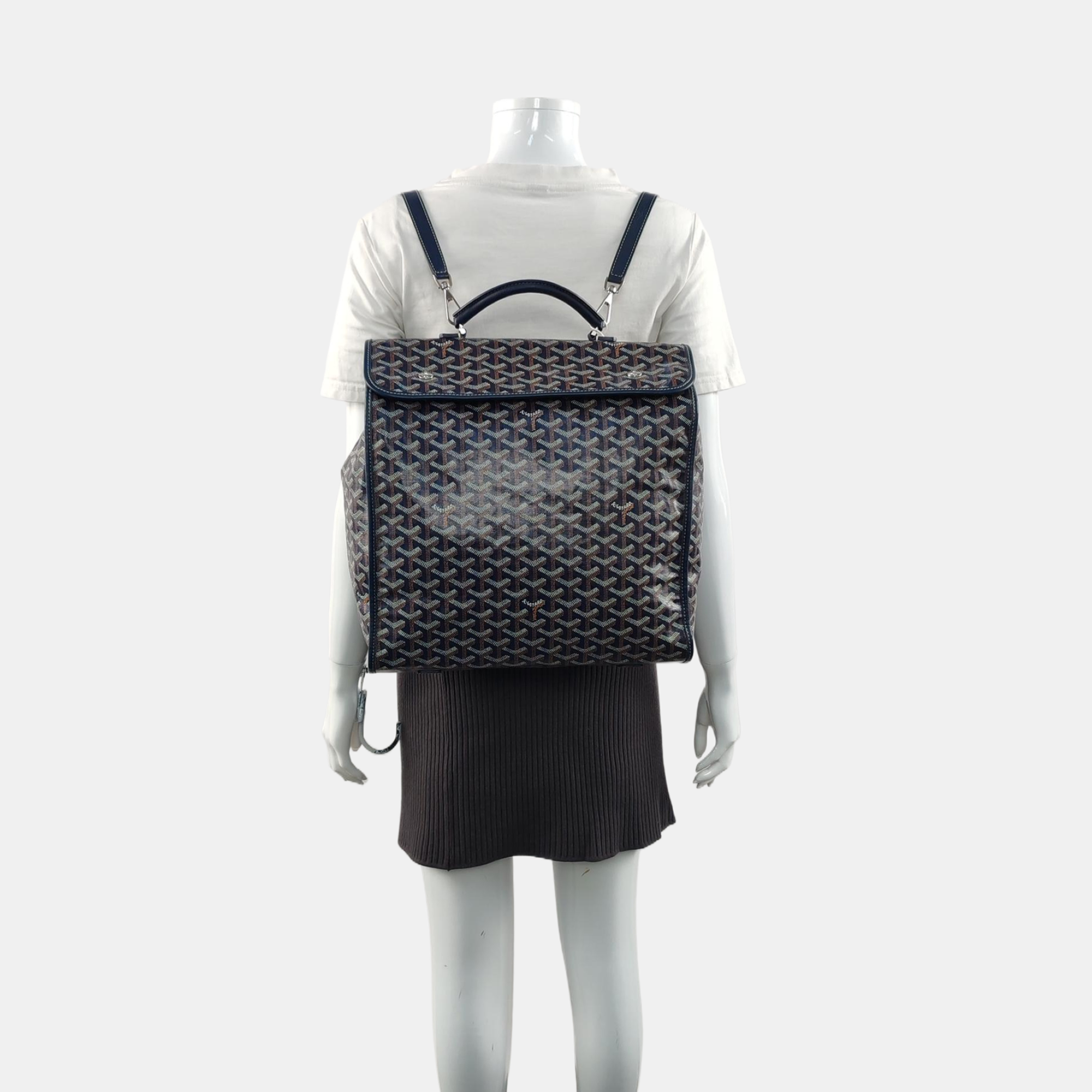 Saint Léger Coated Canvas Blue