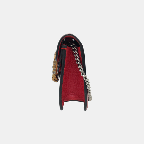 Authenticated pre-owned  Dionysus Super Mini Calfskin Red - Shoulder Bag at Looply
