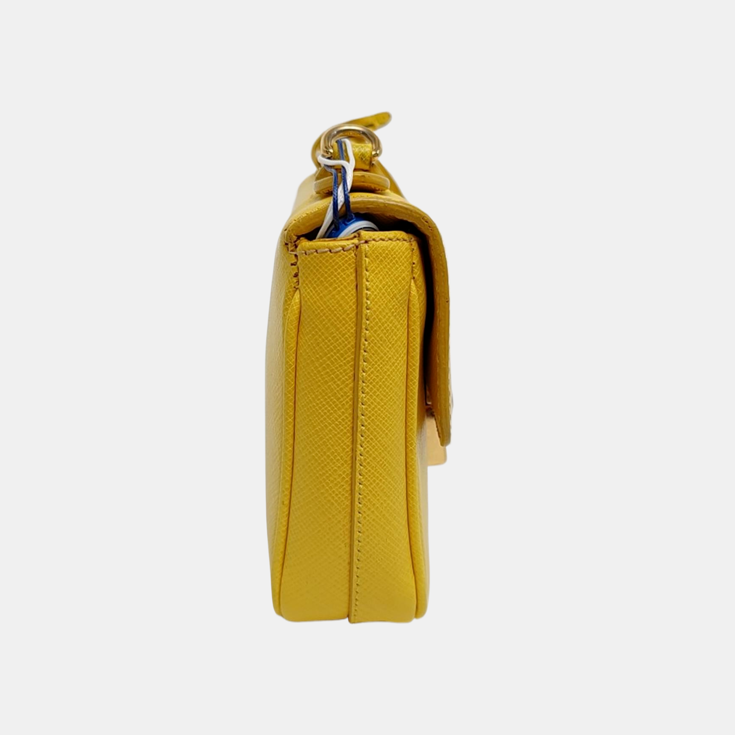 Authenticated pre-owned  Sound Bag Calfskin Yellow - Shoulder Bag at Looply