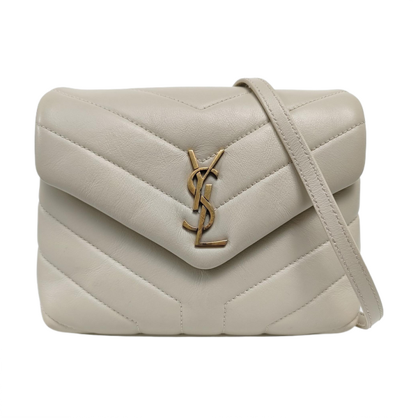 Authenticated pre-owned  Loulou Calfskin Gray - Shoulder Bag at Looply
