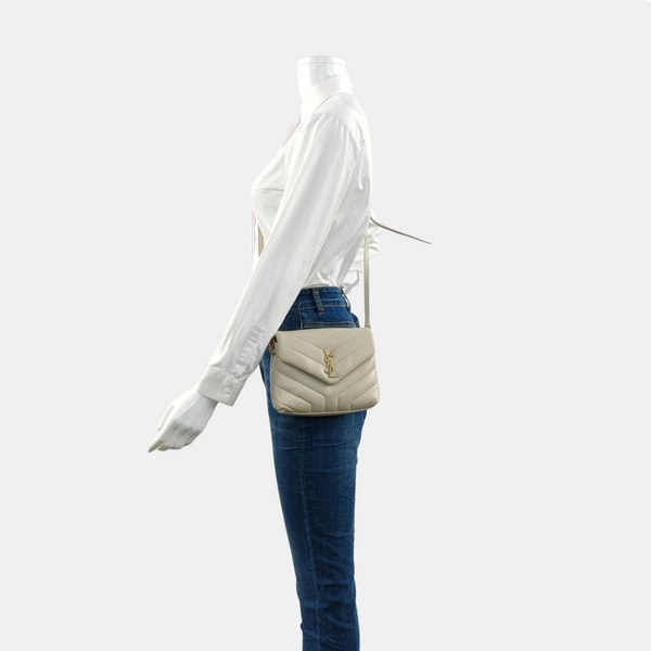 Authenticated pre-owned  Loulou Calfskin Gray - Shoulder Bag at Looply