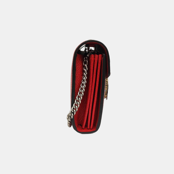 Authenticated pre-owned  Dionysus Super Mini Calfskin Red - Shoulder Bag at Looply