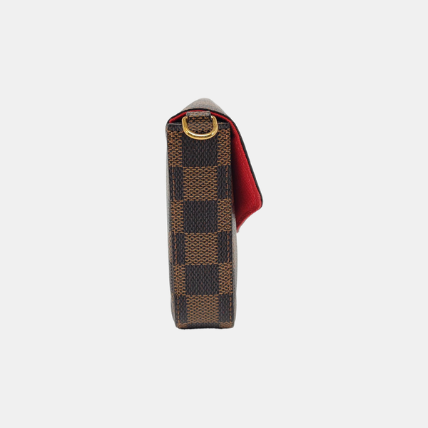 Authenticated pre-owned  Félicie Damier Ebene Coated Canvas Brown - Shoulder Bag at Looply