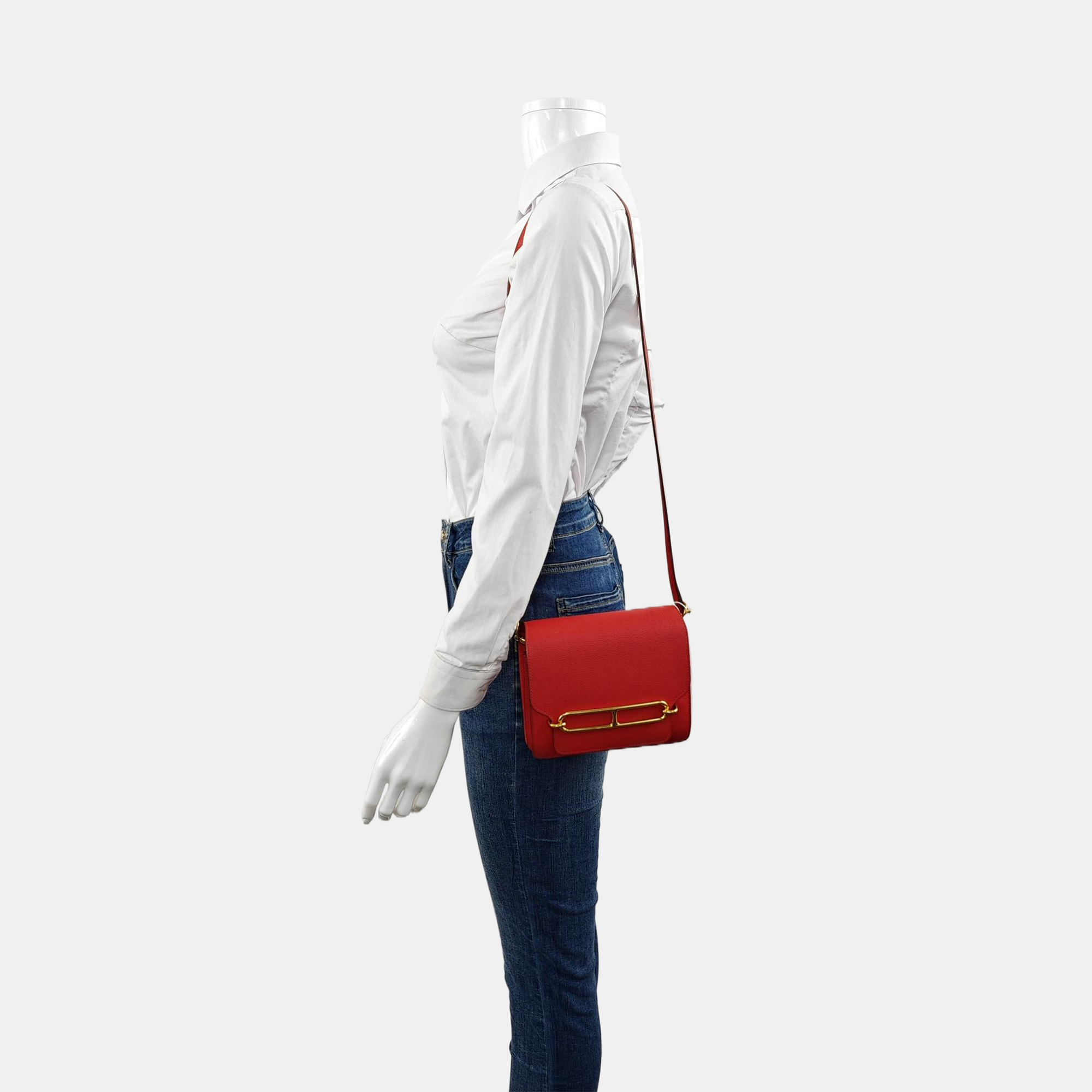 Authenticated pre-owned  Roulis 18 Evercolor Red - Crossbody Bag at Looply