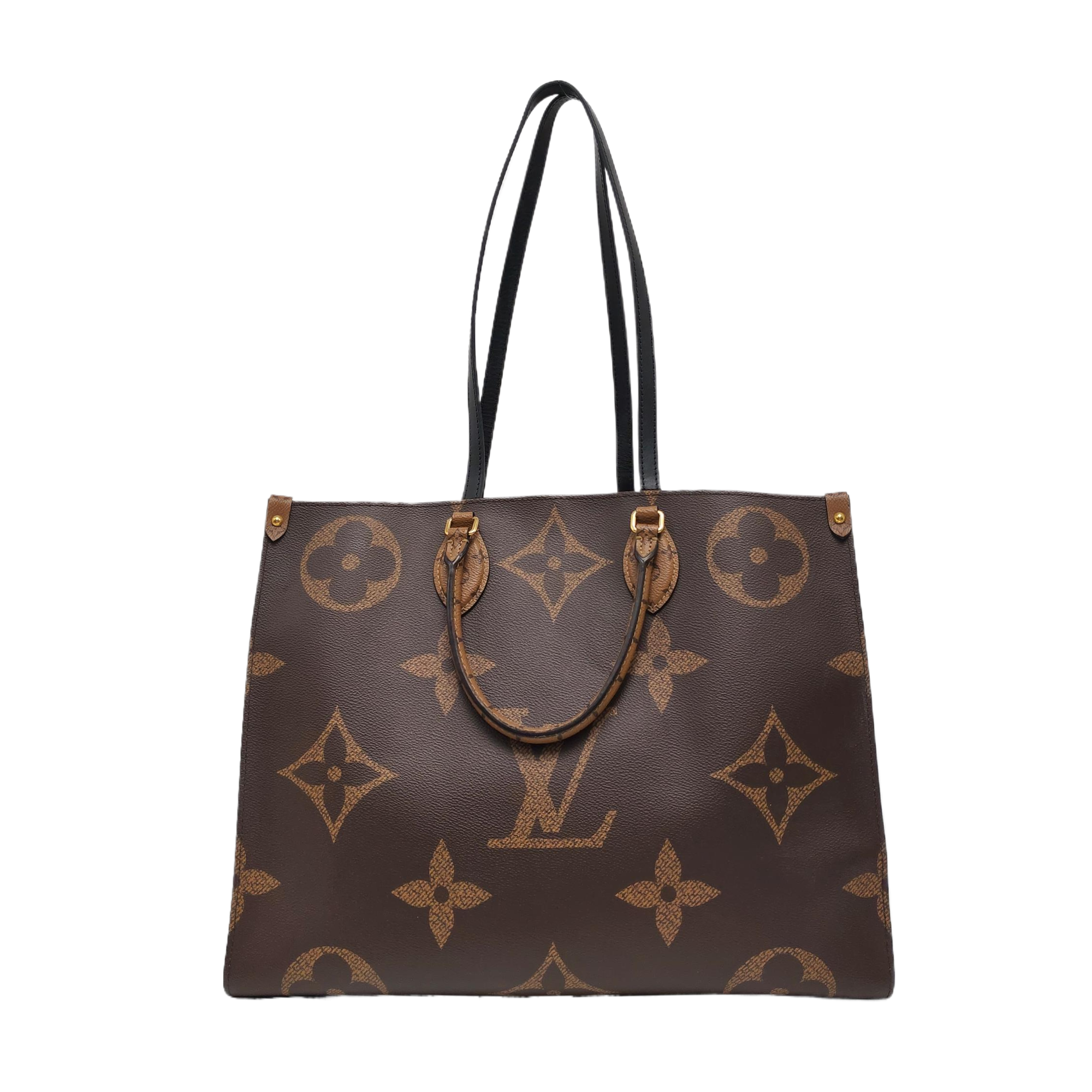 Authenticated pre-owned  Onthego GM Monogram Coated Canvas Brown - Shoulder Bag at Looply