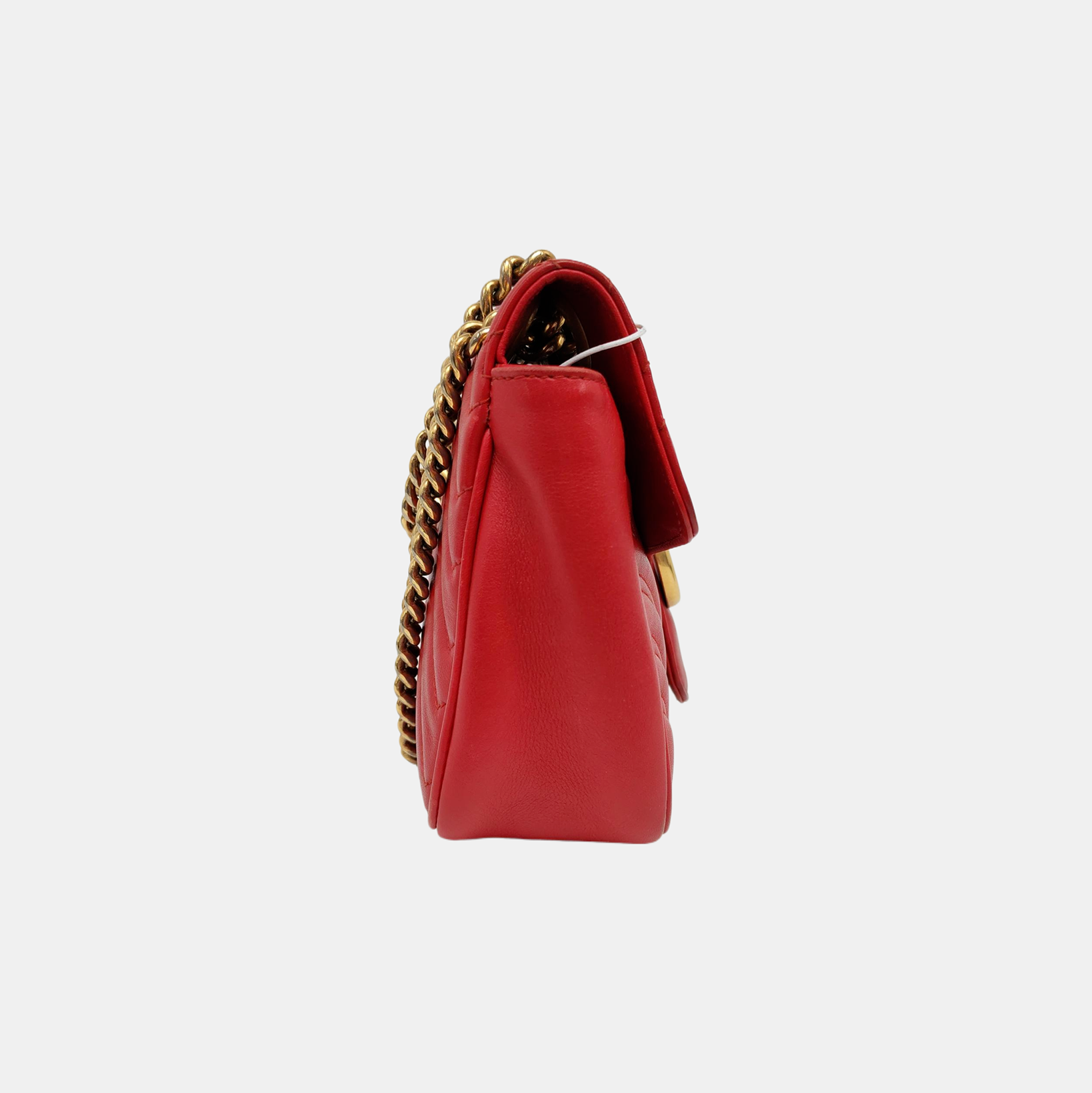 Authenticated pre-owned  GG Marmont Medium Calfskin Red - Shoulder Bag at Looply