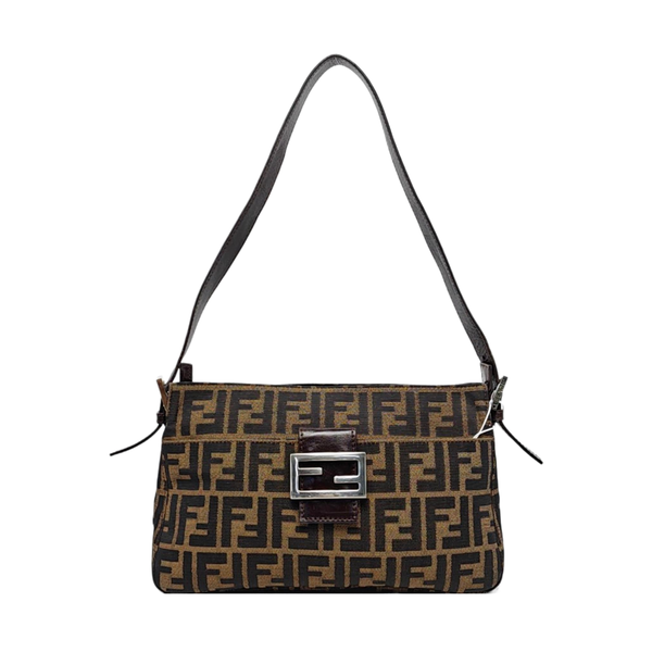 Authenticated pre-owned  Baguette Canvas Brown - Top Handle Bag at Looply