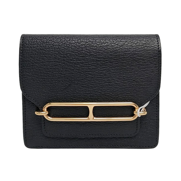 Authenticated pre-owned  Roulis Slim Chèvre Mysore Black Wallet - Wallet at Looply