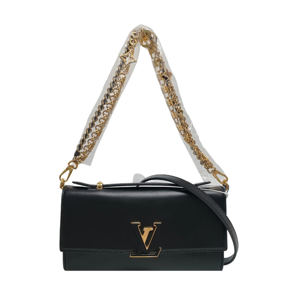 Authenticated pre-owned  Capucines Calfskin Black - Shoulder Bag at Looply