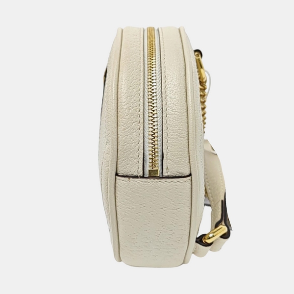 Authenticated pre-owned  Ophidia Small Calfskin White - Backpack at Looply
