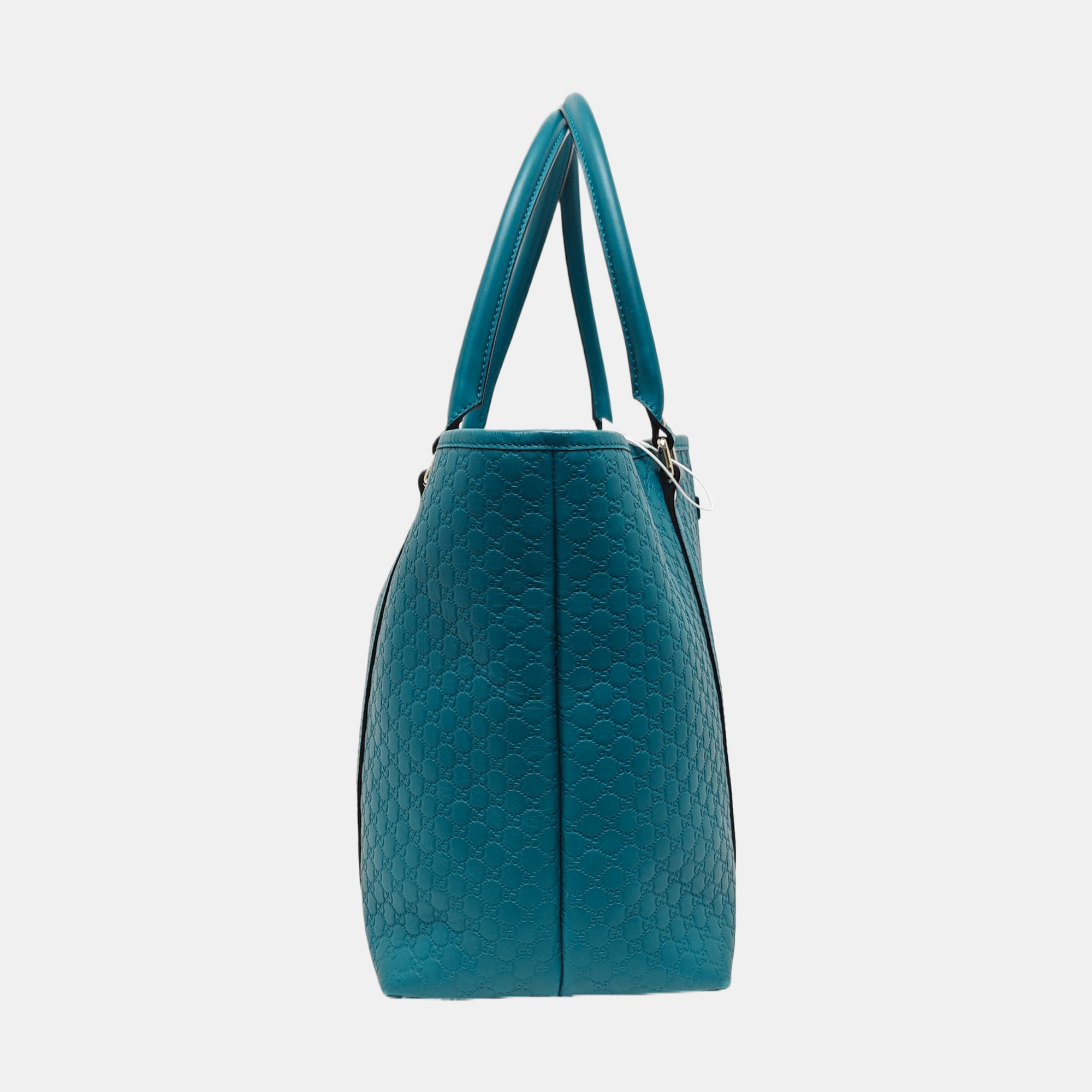 Authenticated pre-owned  Microguccissima Monogram Calfskin Green - Top Handle Bag at Looply