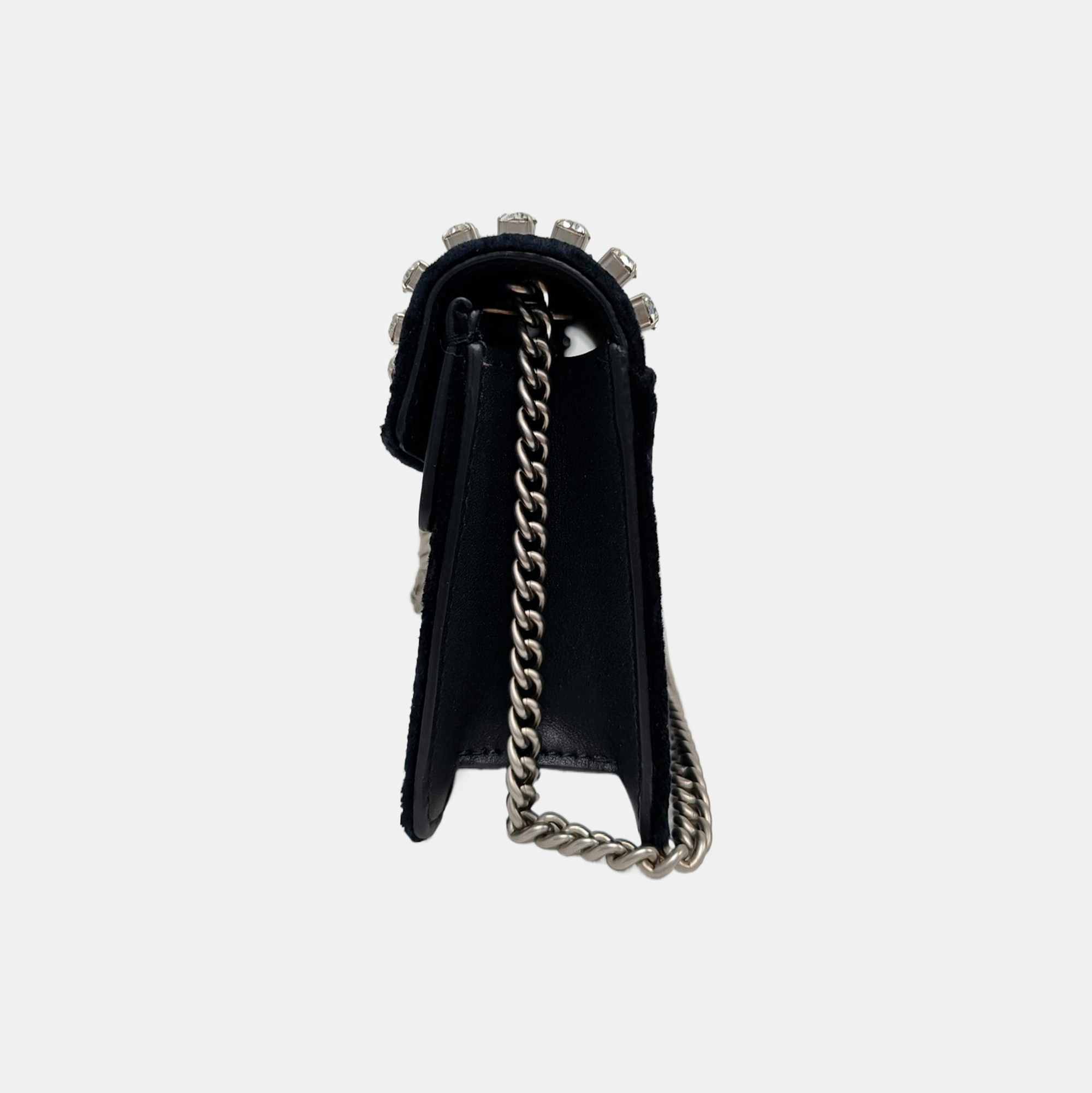 Authenticated pre-owned  Dionysus Super Mini Velvet Black - Crossbody Bag at Looply