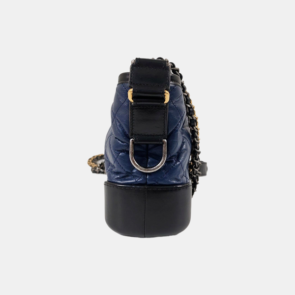Authenticated pre-owned  Gabrielle Quilted Calfskin Blue - Shoulder Bag at Looply
