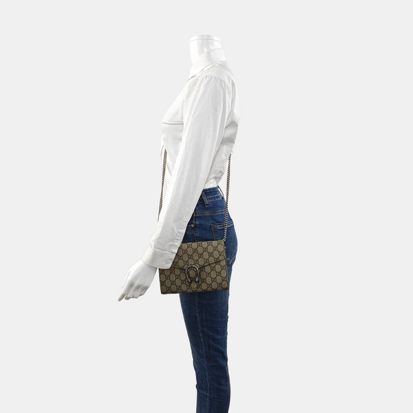 Dionysus Monogram Lona Revestida Beige