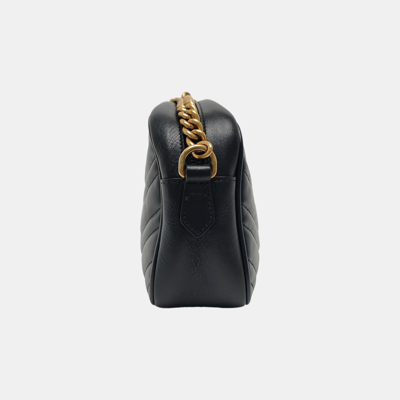 Authenticated pre-owned  GG Marmont Small Calfskin Black - Shoulder Bag at Looply