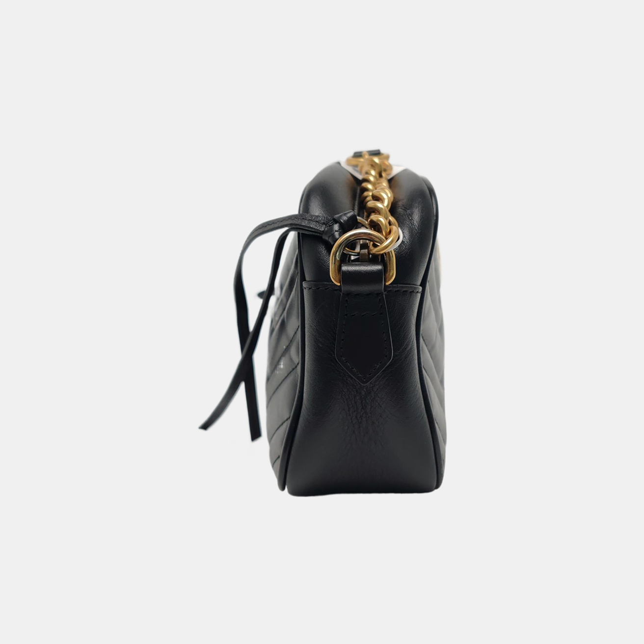 Authenticated pre-owned  GG Marmont Small Calfskin Black - Shoulder Bag at Looply