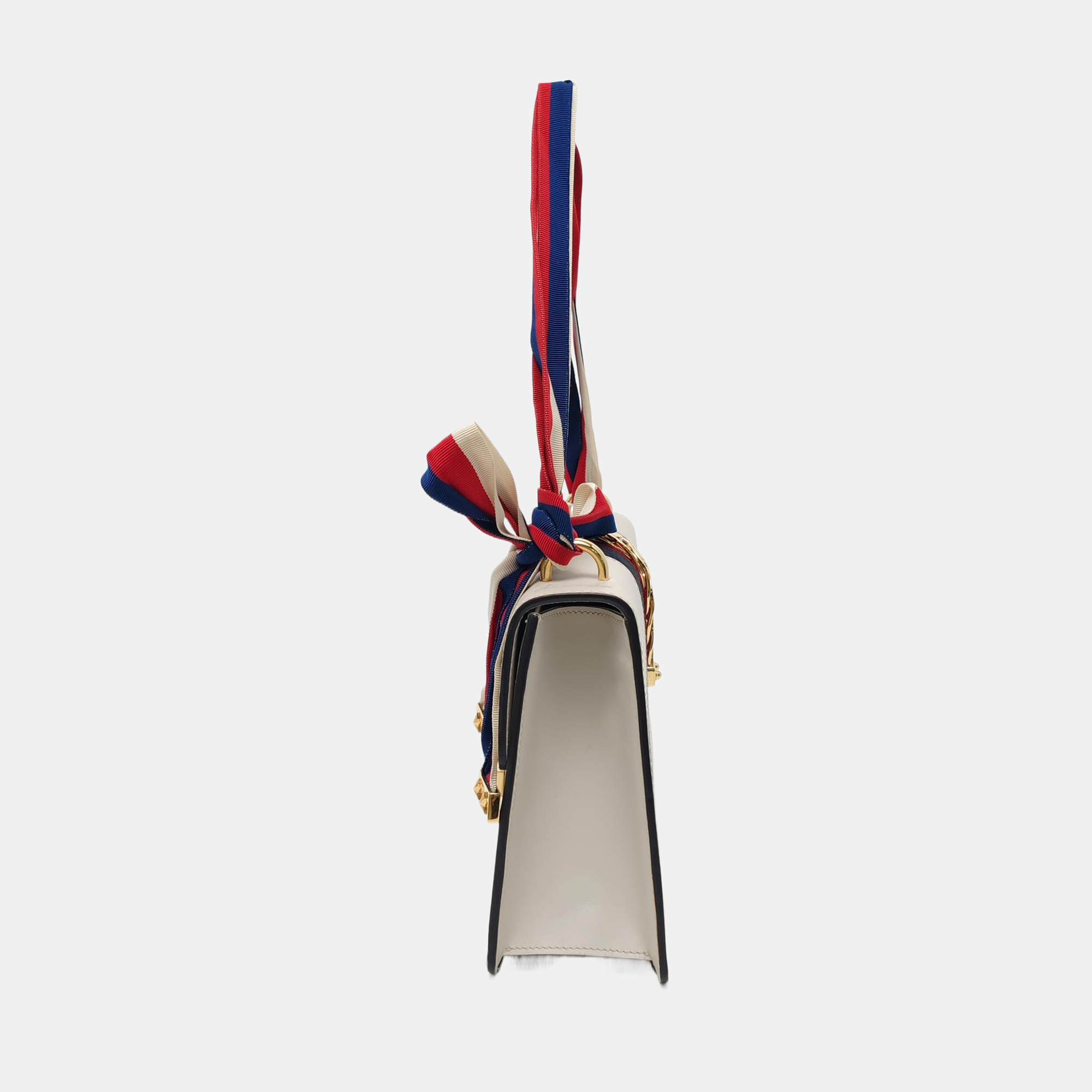 Authenticated pre-owned  Sylvie Small Calfskin White - Shoulder Bag at Looply