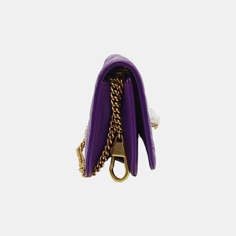 Authenticated pre-owned  GG Marmont Calfskin Purple - Crossbody Bag at Looply