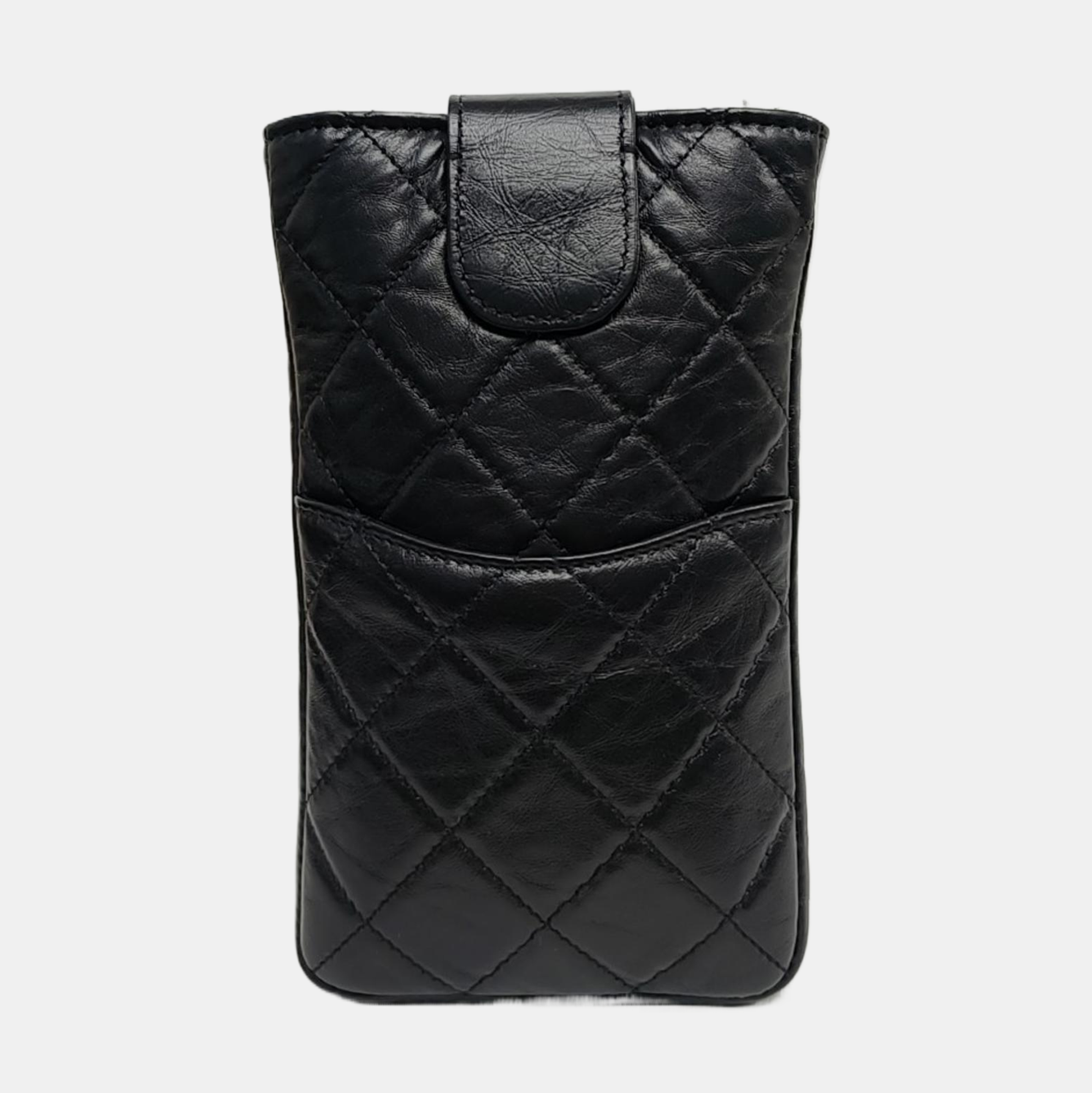 Authenticated pre-owned  2.55 Quilted Calfskin Black - Shoulder Bag at Looply