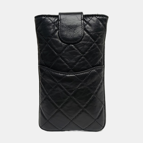Authenticated pre-owned  2.55 Quilted Calfskin Black - Shoulder Bag at Looply