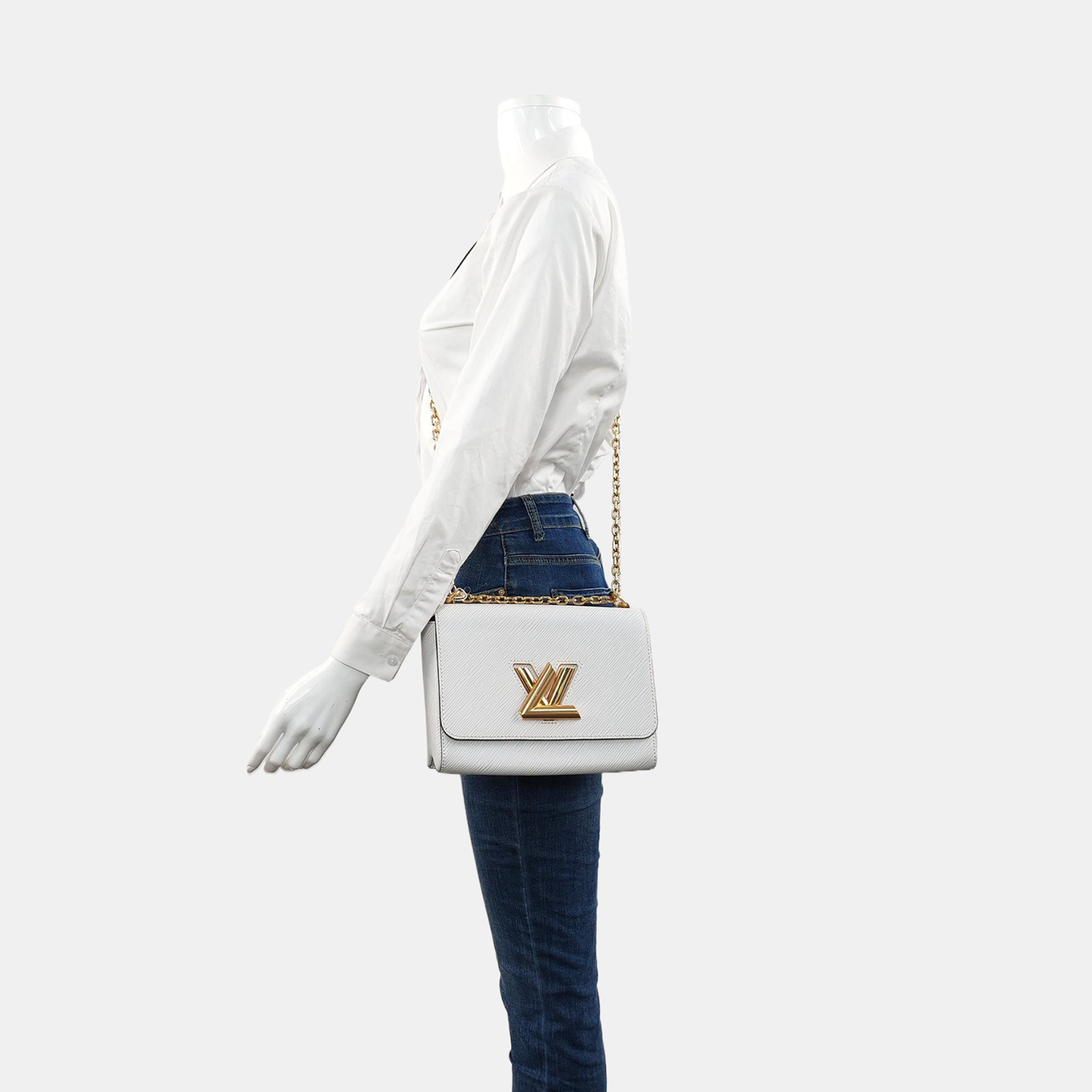 Authenticated pre-owned  Twist MM Epi White - Shoulder Bag at Looply