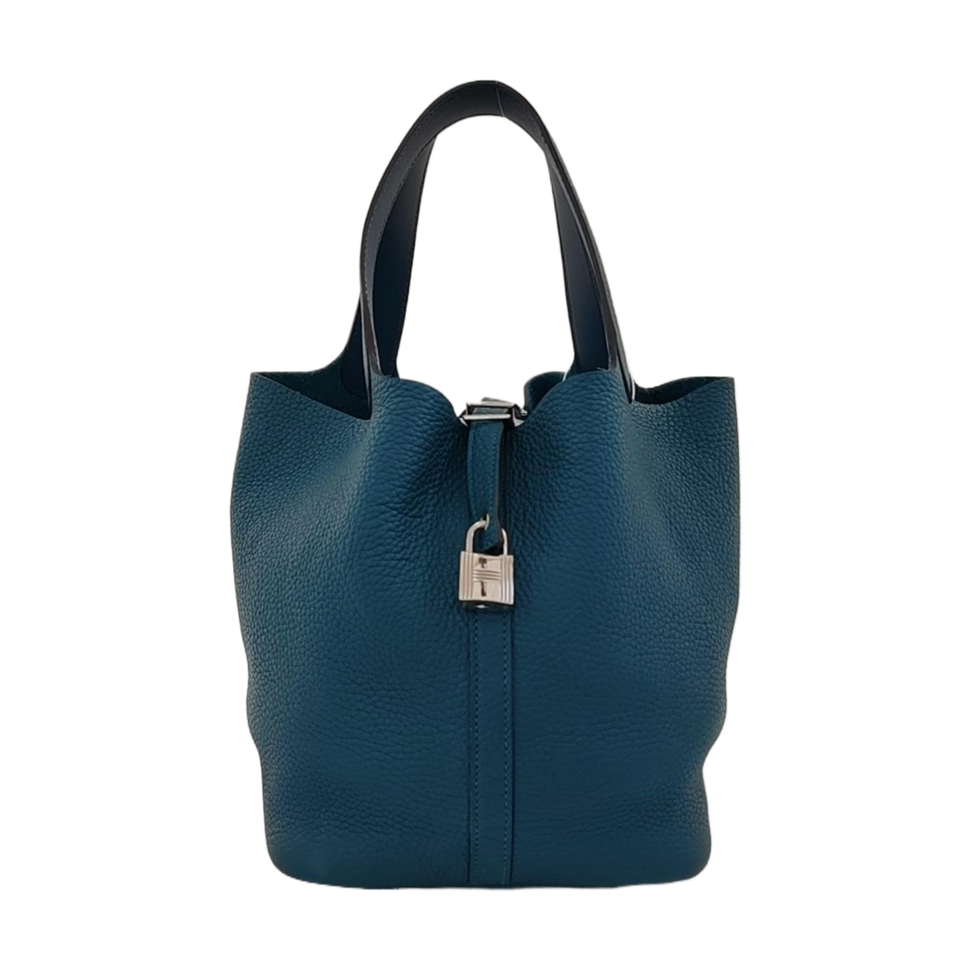 Authenticated pre-owned  Picotin Lock Clemence Green - Top Handle Bag at Looply