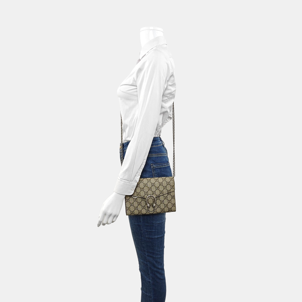 Authenticated pre-owned  Dionysus Monogram Coated Canvas Beige - Shoulder Bag at Looply