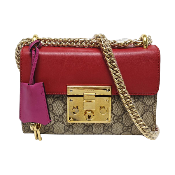 Authenticated pre-owned  Padlock Small Monogram Coated Canvas Multicolor - Shoulder Bag at Looply