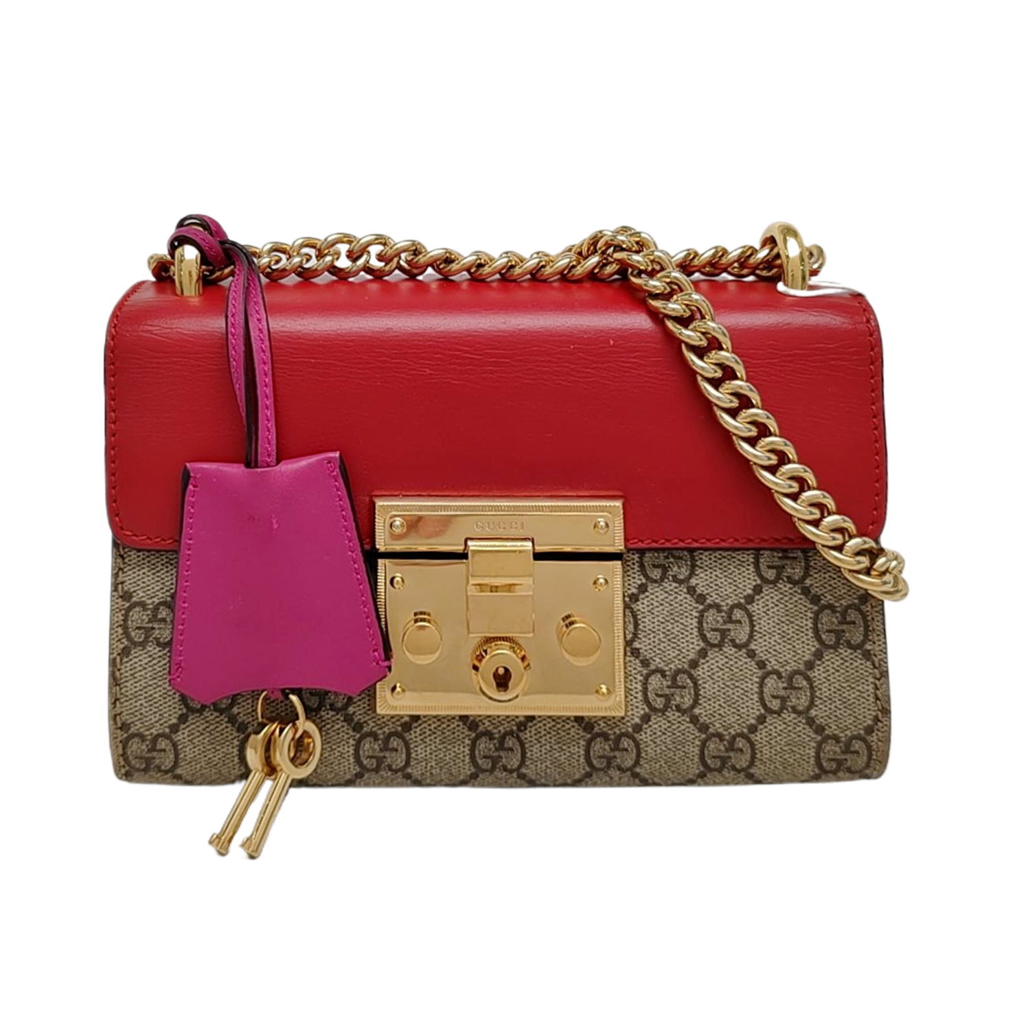 Authenticated pre-owned  Padlock Small Monogram Coated Canvas Multicolor - Shoulder Bag at Looply