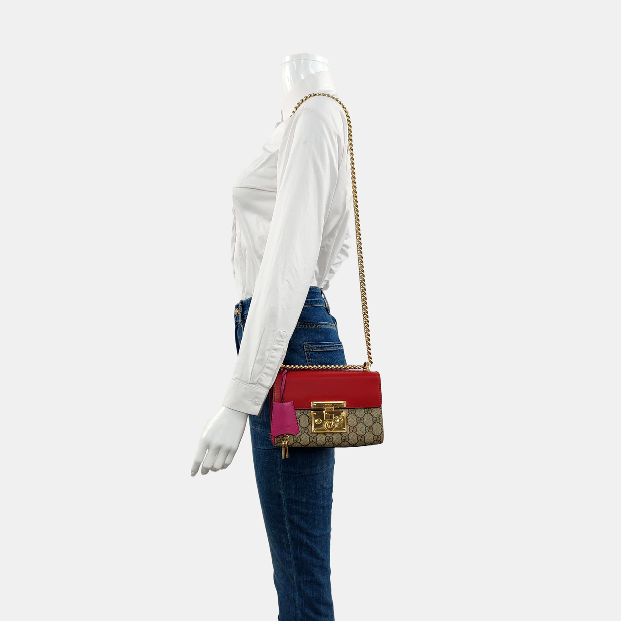 Authenticated pre-owned  Padlock Small Monogram Coated Canvas Multicolor - Shoulder Bag at Looply