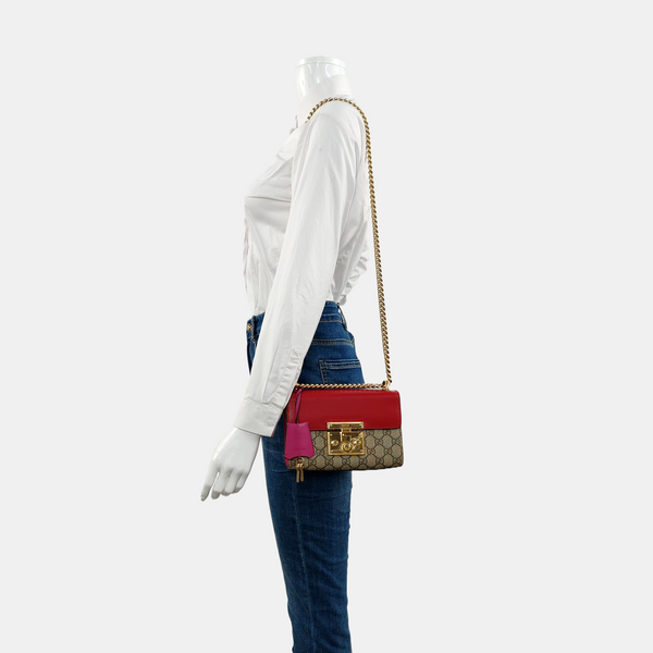 Authenticated pre-owned  Padlock Small Monogram Coated Canvas Multicolor - Shoulder Bag at Looply