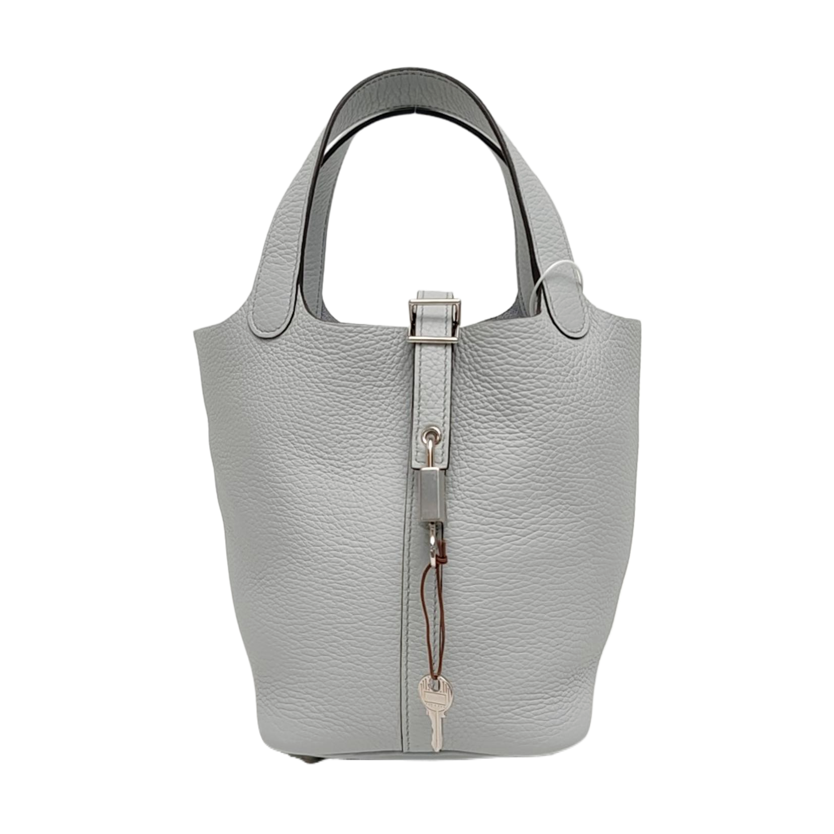 Authenticated pre-owned  Picotin Lock 18 Clemence Blue - Top Handle Bag at Looply