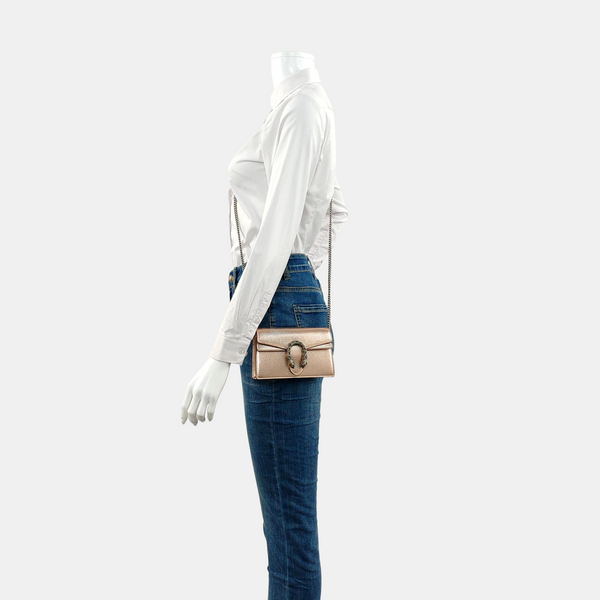 Authenticated pre-owned  Dionysus Super Mini Calfskin Rose Gold - Shoulder Bag at Looply