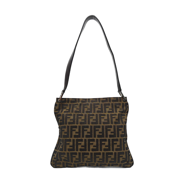 Monogram Canvas Shoulder Bag Brown