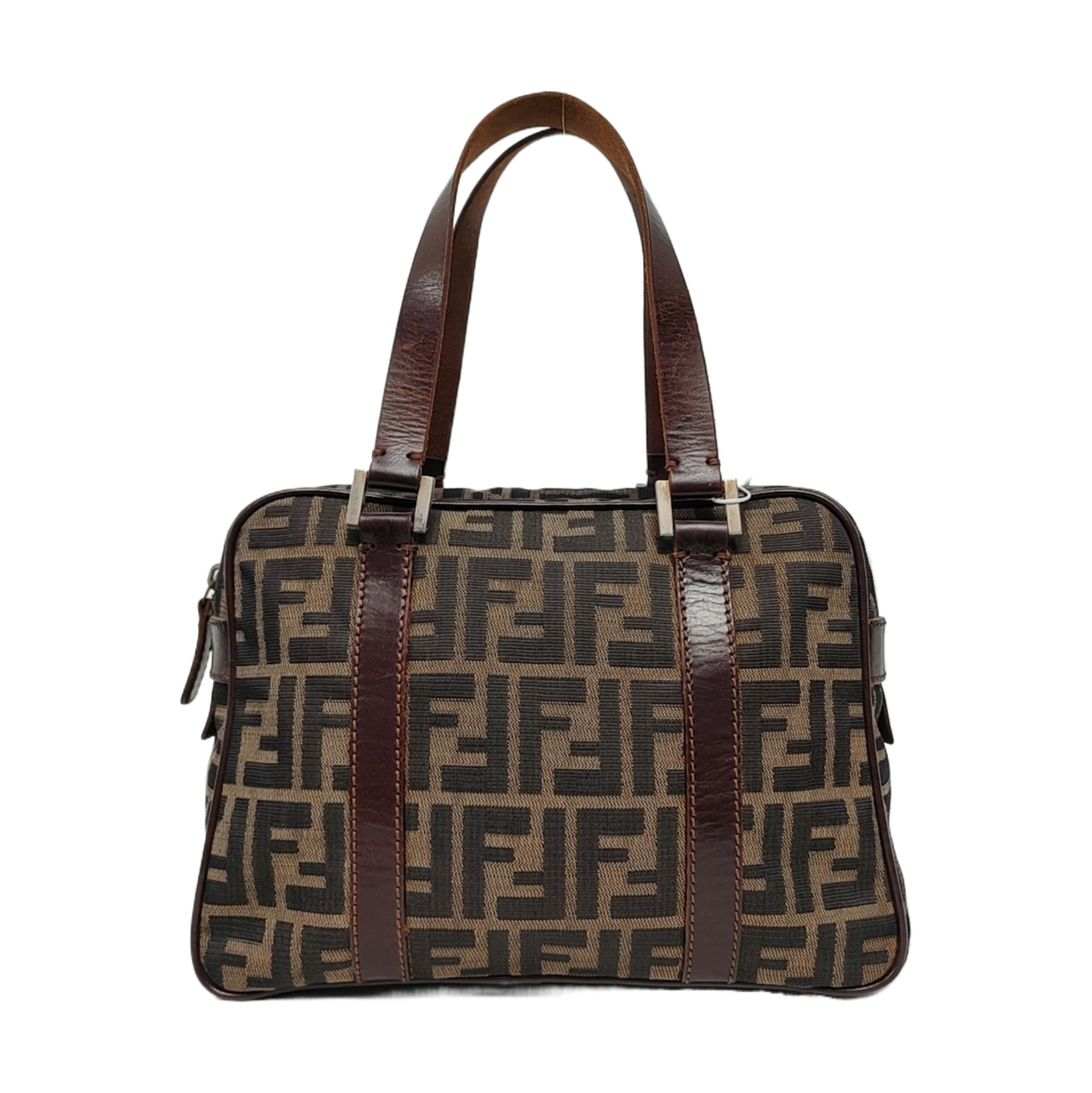 Canvas Top Handle Bag Brown