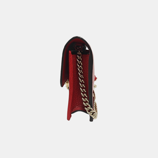 Authenticated pre-owned  Interlocking G Calfskin Red - Shoulder Bag at Looply