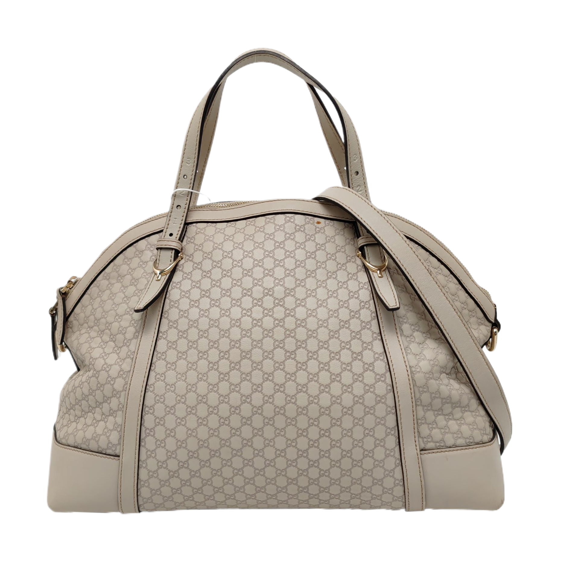 Authenticated pre-owned  Microguccissima Calfskin White - Shoulder Bag at Looply