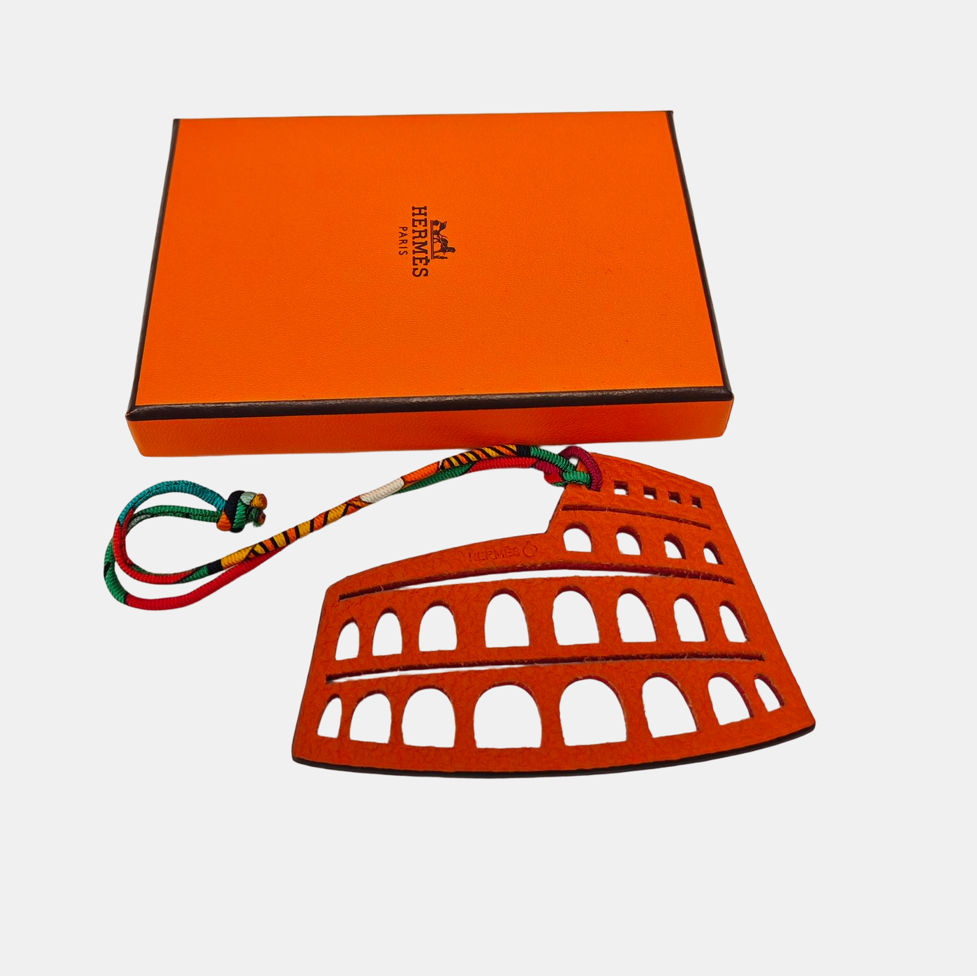 Authenticated pre-owned  Leather Orange Bag Charm - Bag Charm at Looply