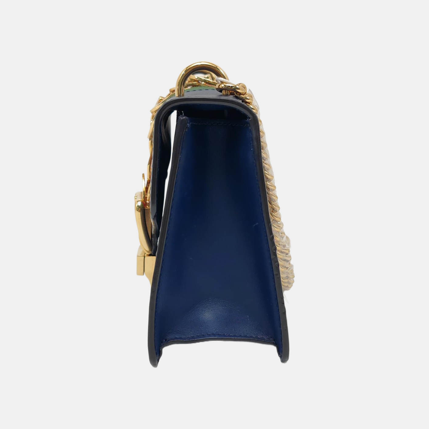Authenticated pre-owned  Sylvie Small Calfskin Blue - Shoulder Bag at Looply