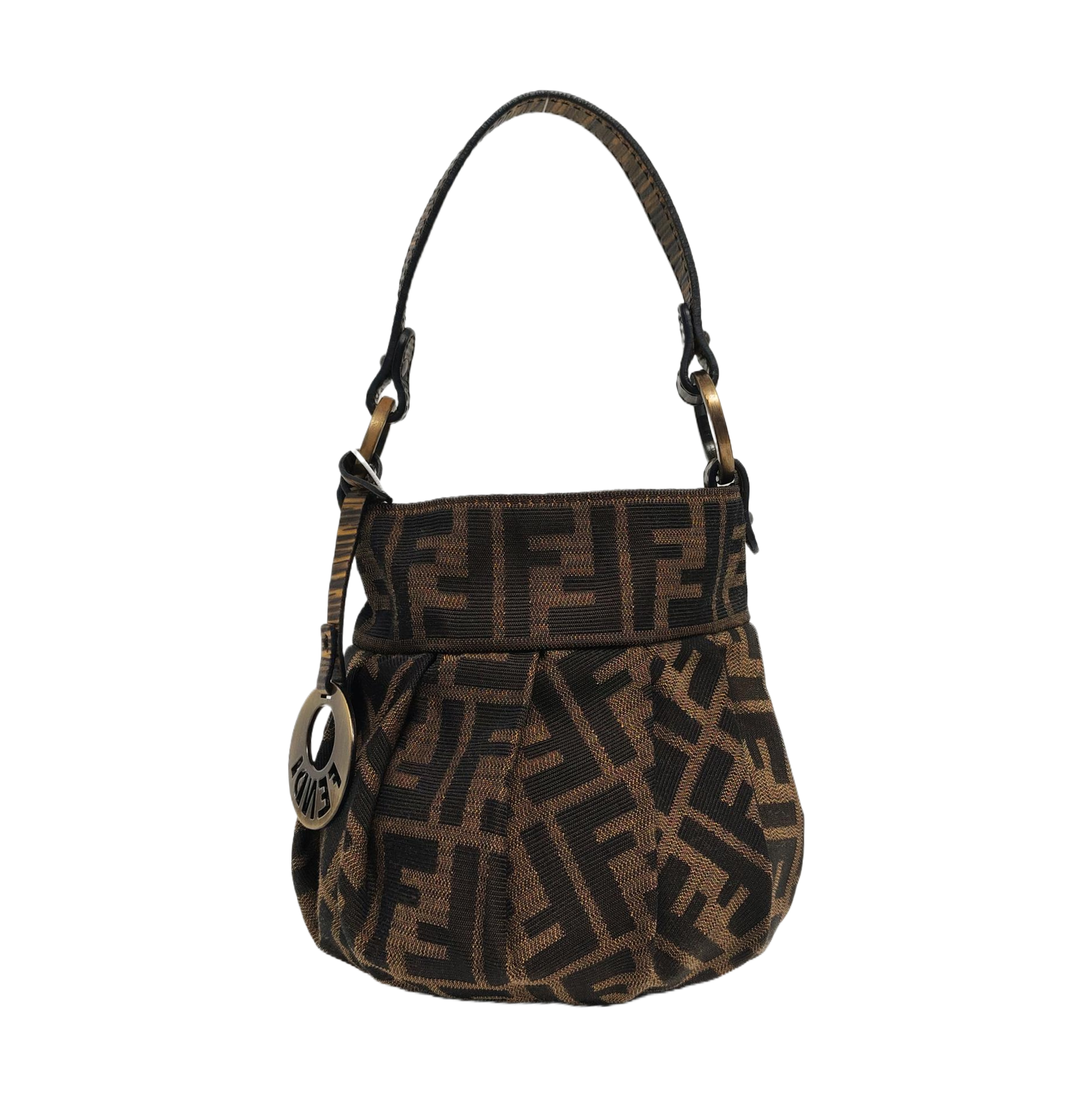 Canvas Top Handle Bag Brown
