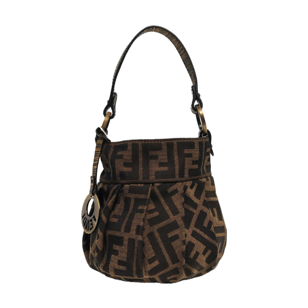 Canvas Top Handle Bag Brown